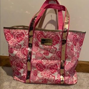 Lilly Pulitzer sorority Phi Mu tote